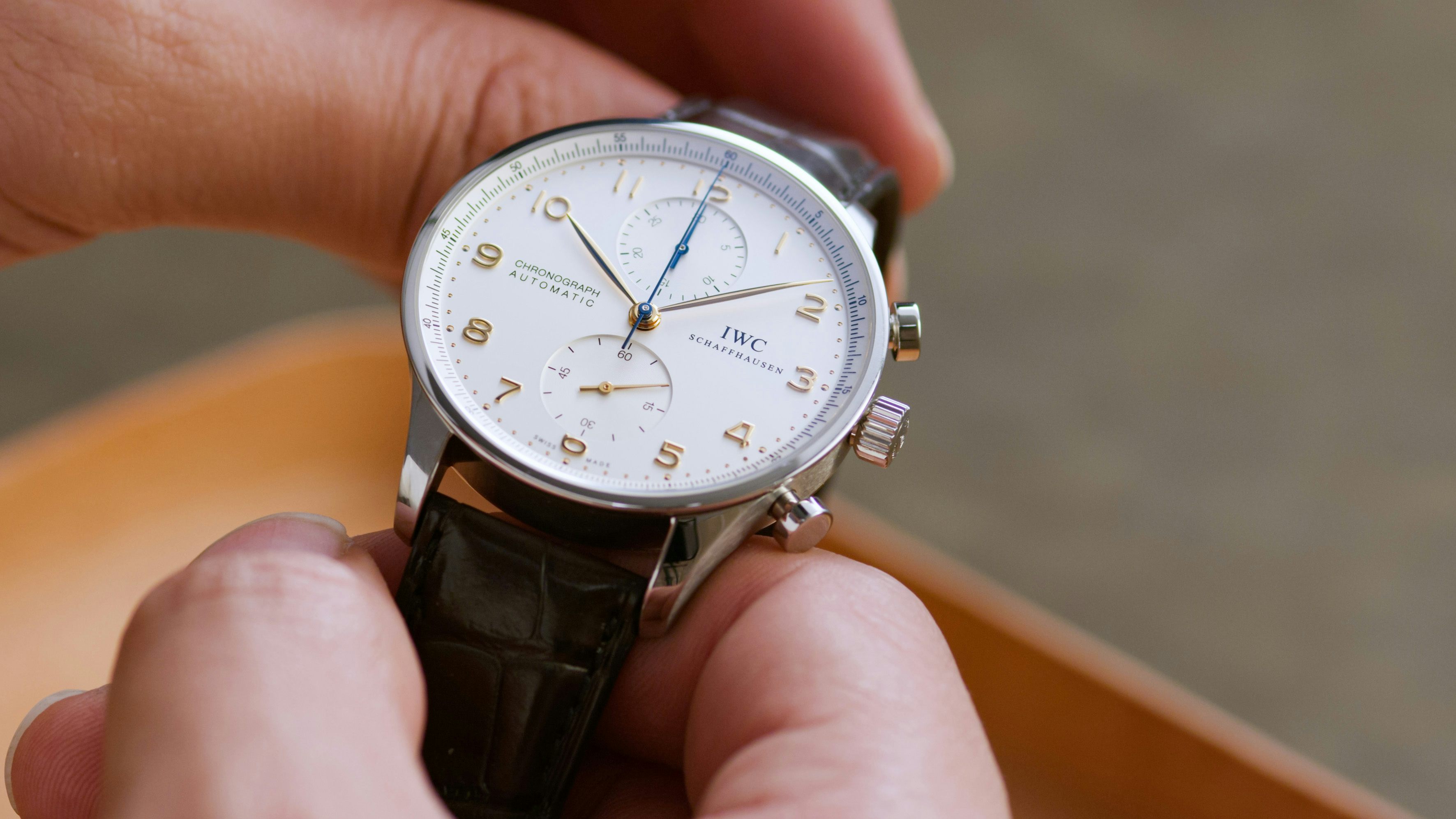 IWC Portugieser Chronograph white dial