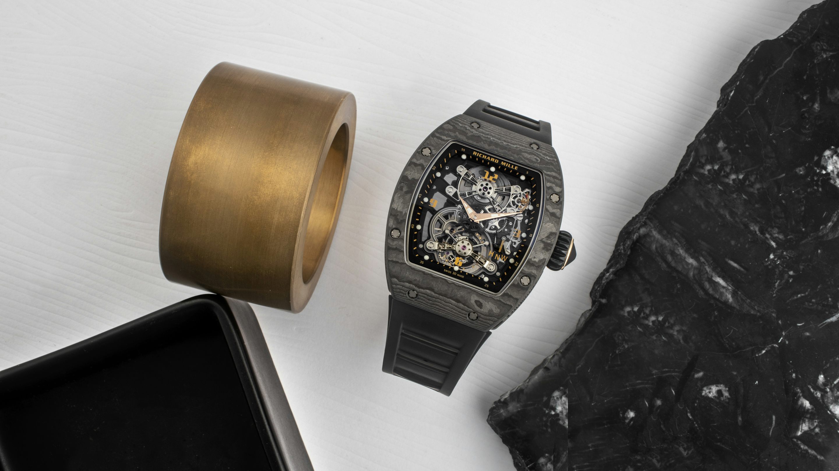 Richard Mille carbon TPT tonneau case showing factory-quality construction