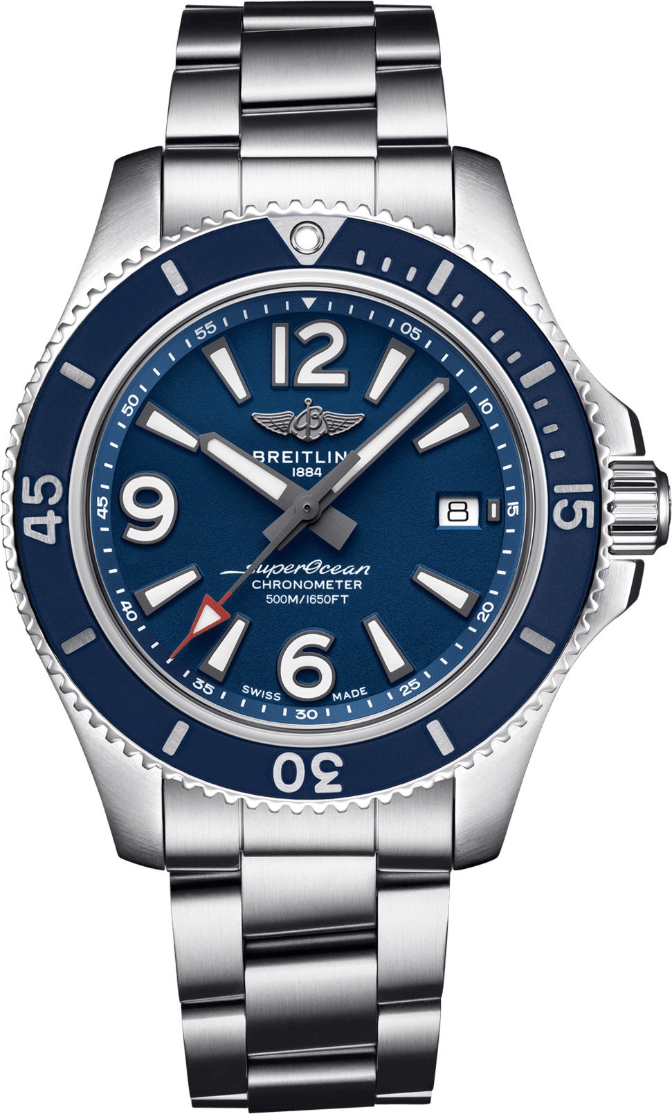 Breitling Superocean Automatic 42 blue dial steel watch