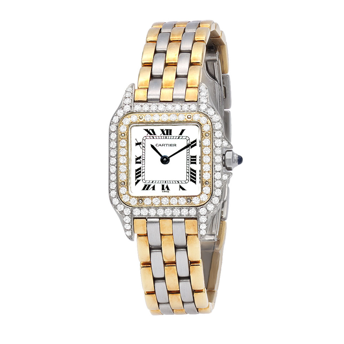 Cartier Panthère two-tone gold and steel replica watch