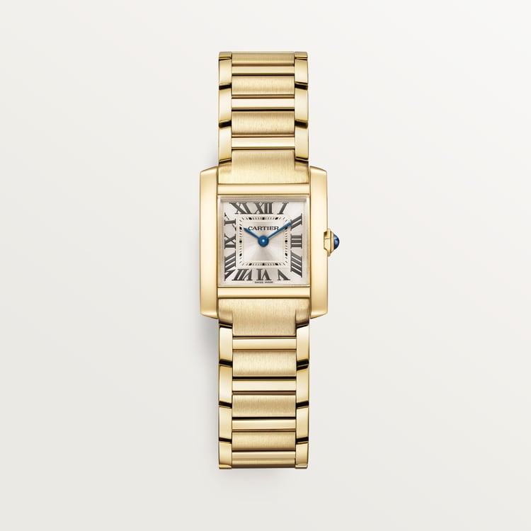 Cartier Tank Française watch in steel and gold on bracelet