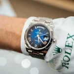 Rolex 228236-0024 Day-Date 40 Platinum Fluted Blue Ombré - Thumbnail Image 5
