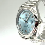 Rolex 228236-0012 Day-Date 40 Platinum Fluted Ice Blue Roman - Thumbnail Image 6