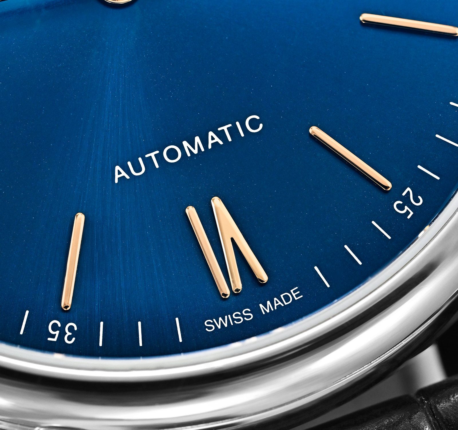 IWC Portofino replica Automatic with blue dial closeup