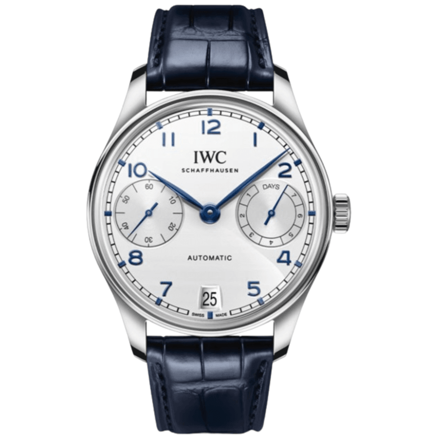 IWC Portugieser replica Automatic with white dial and power reserve