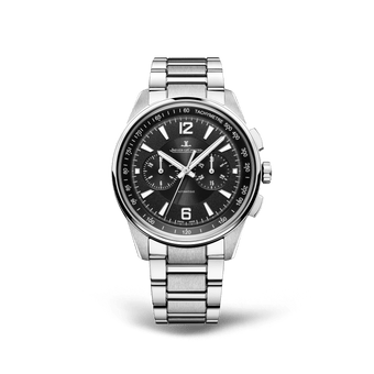 Jaeger-LeCoultre Polaris Chronograph with sporty black dial and chronograph pushers