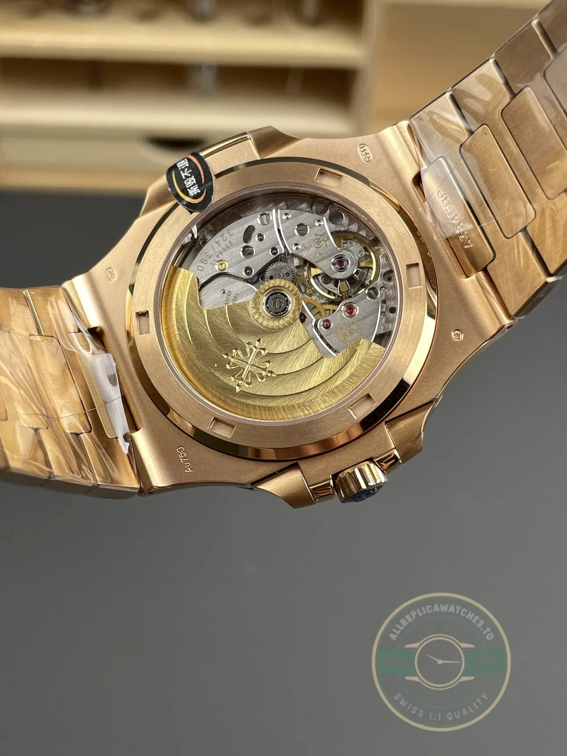 Replica Nautilus 5711/1R-001 Patek Philippe 40 mm, Rose Gold, Black Dial