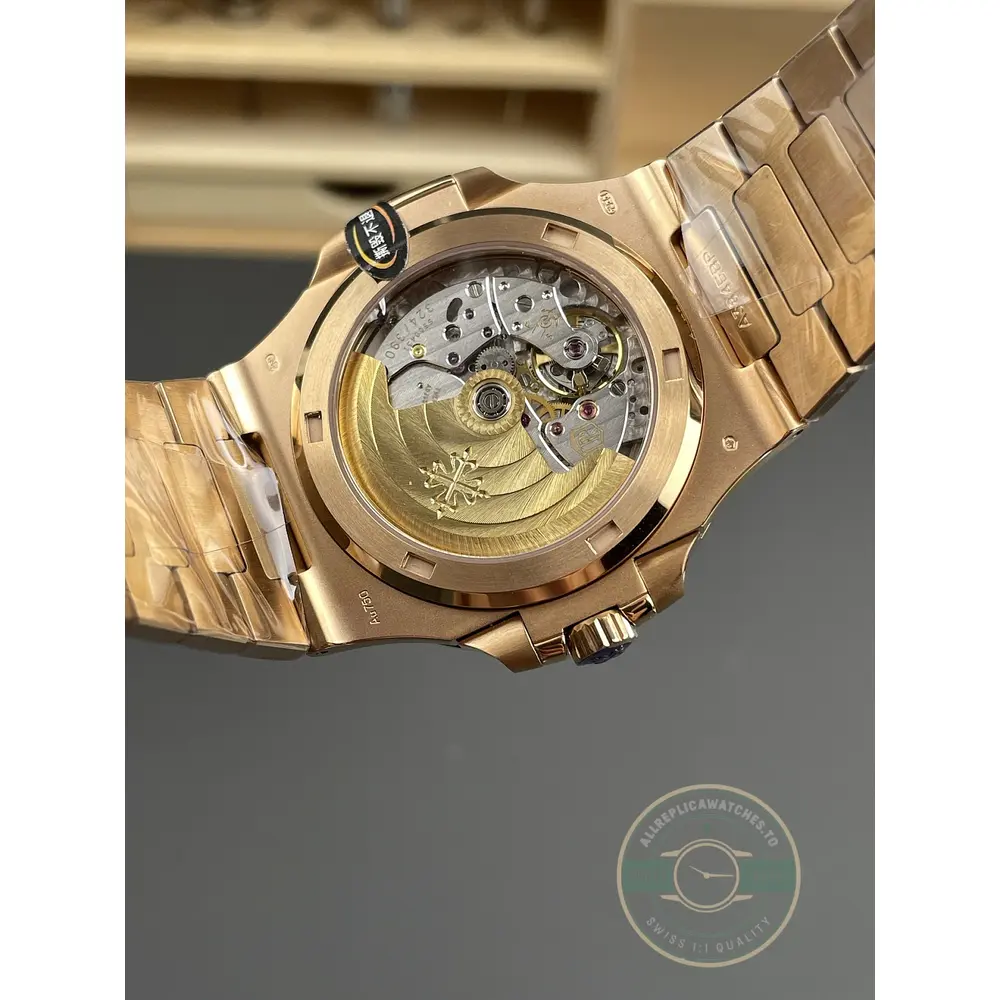 Replica Nautilus 5711/1R-001 Patek Philippe 40 mm, Rose Gold, Black Dial