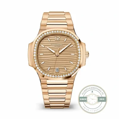Nautilus 7118/1200R-010 Patek Philippe “Ladies Automatic” 35.2 mm, Diamond brown