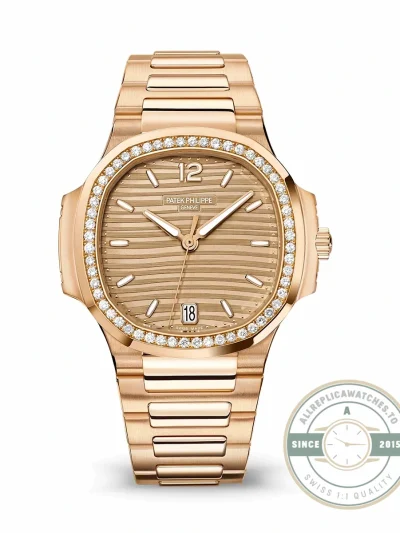 Nautilus 7118/1200R-010 Patek Philippe “Ladies Automatic” 35.2 mm, Diamond brown