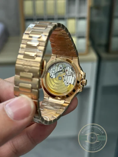 Replica Nautilus 7118/1200R-010 Patek Philippe “Ladies Automatic” 35.2 mm, Diamond brown