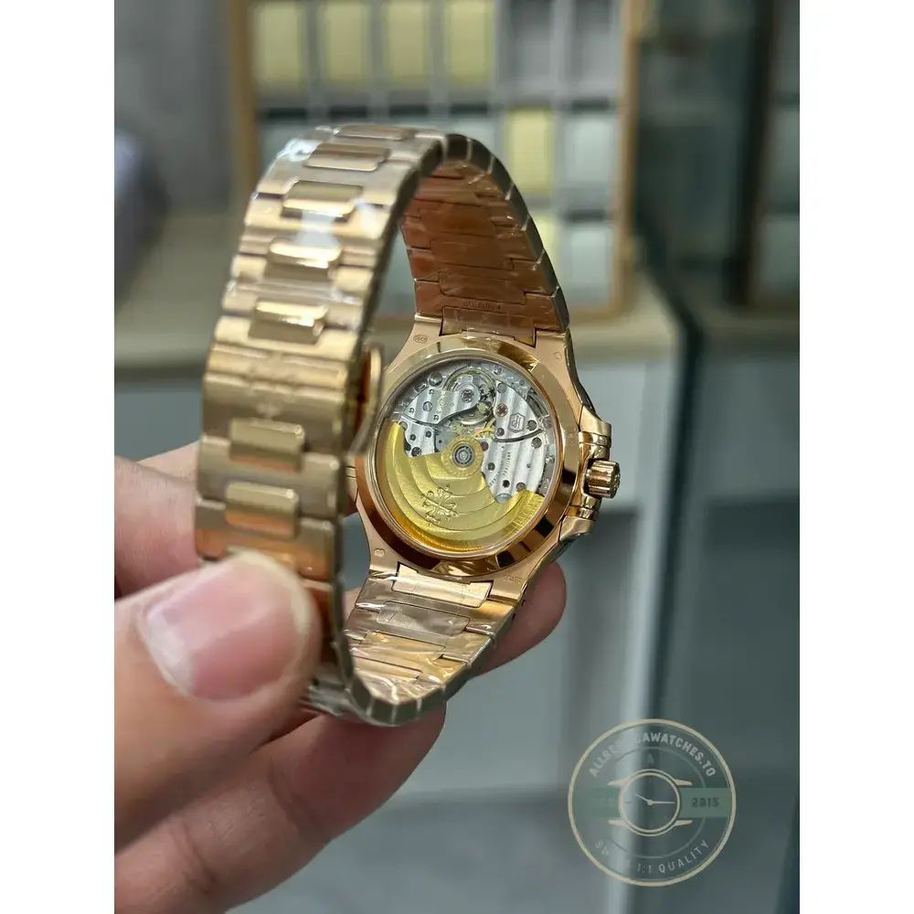 Replica Nautilus 7118/1200R-010 Patek Philippe “Ladies Automatic” 35.2 mm, Diamond brown