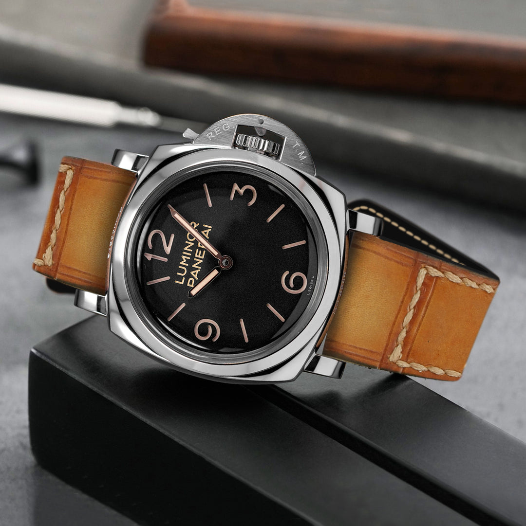 Panerai Luminor with various leather strap options
