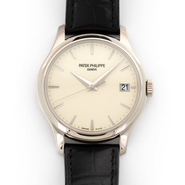 Patek Philippe Calatrava 5227J white dial yellow gold