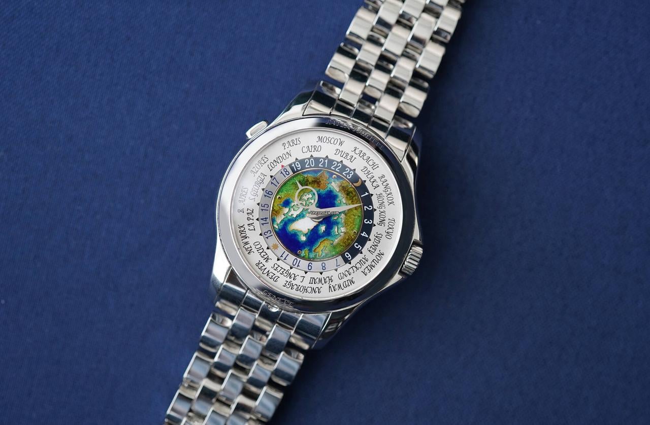 Patek Philippe World Time 5131 cloisonne enamel dial map