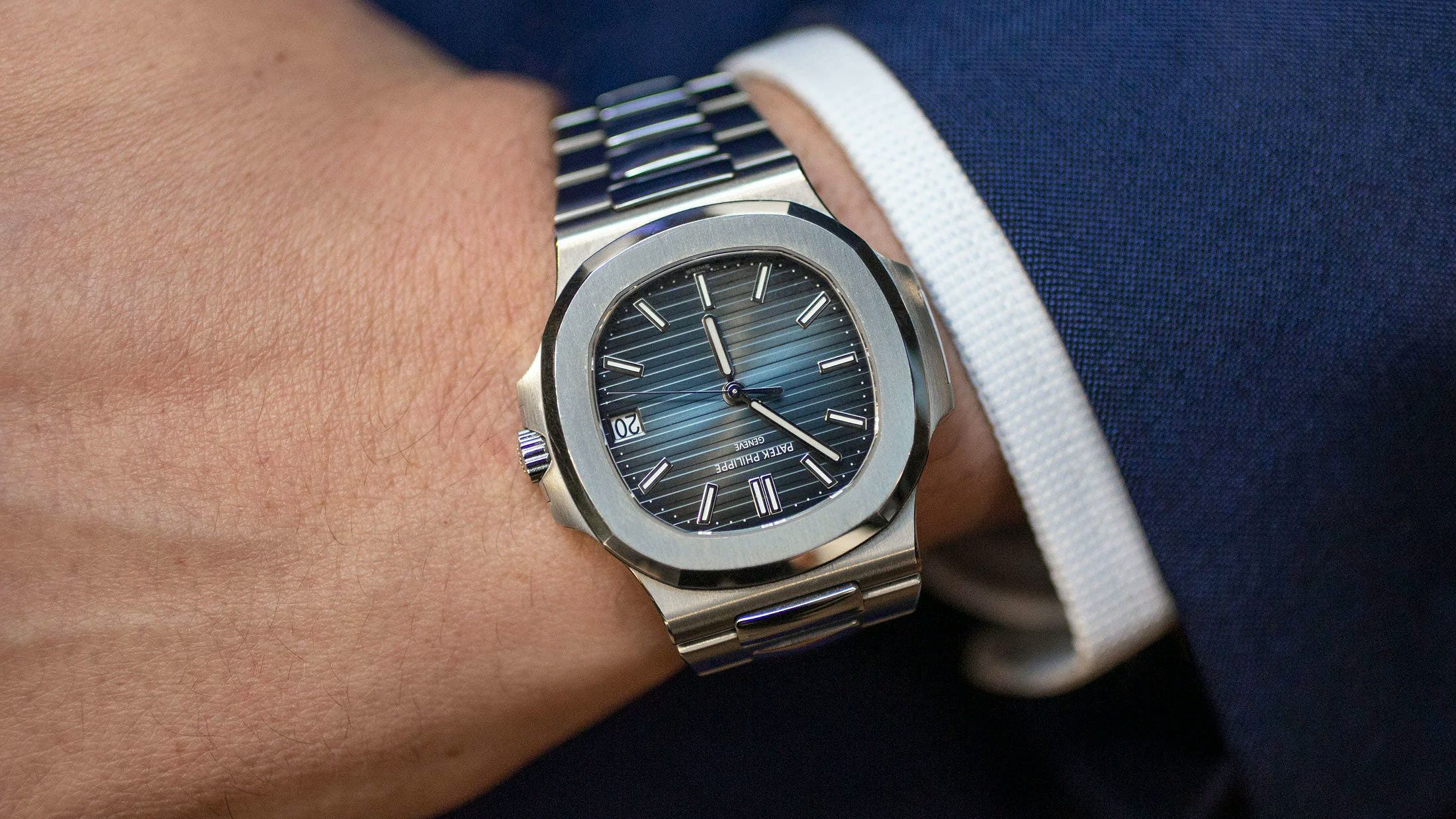 Patek Philippe Nautilus 5711 blue gradient sunburst dial
