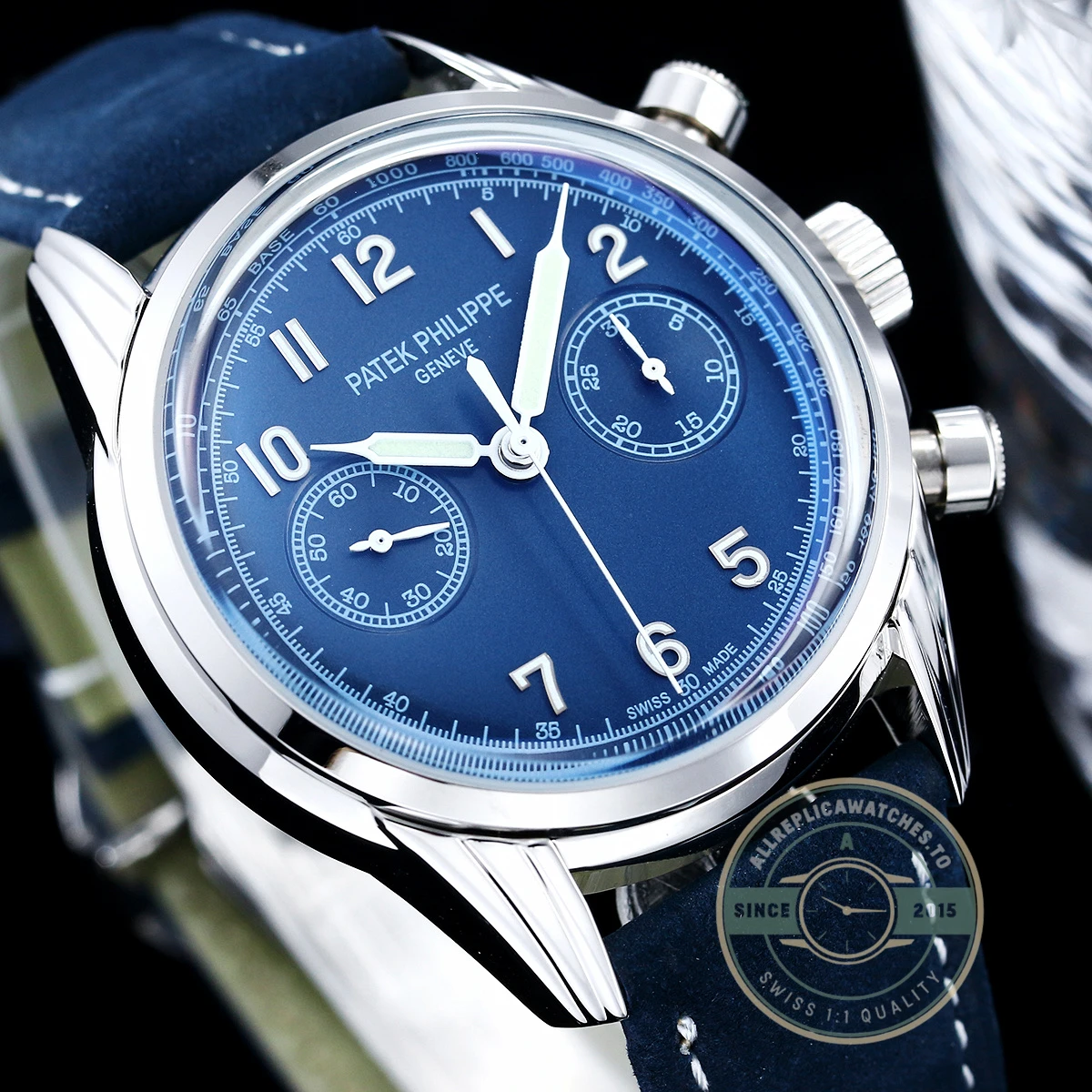 Replica Complications 5172G-001 Patek Philippe ANNUAL CALENDAR MOON PHASES 41 mm White gold