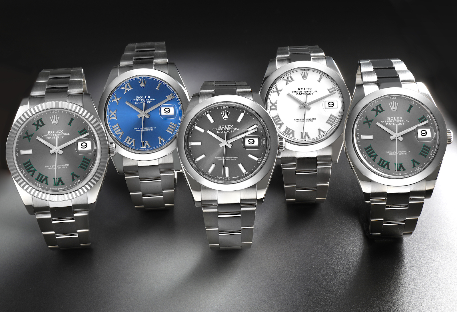 Rolex Datejust various dial color options collection