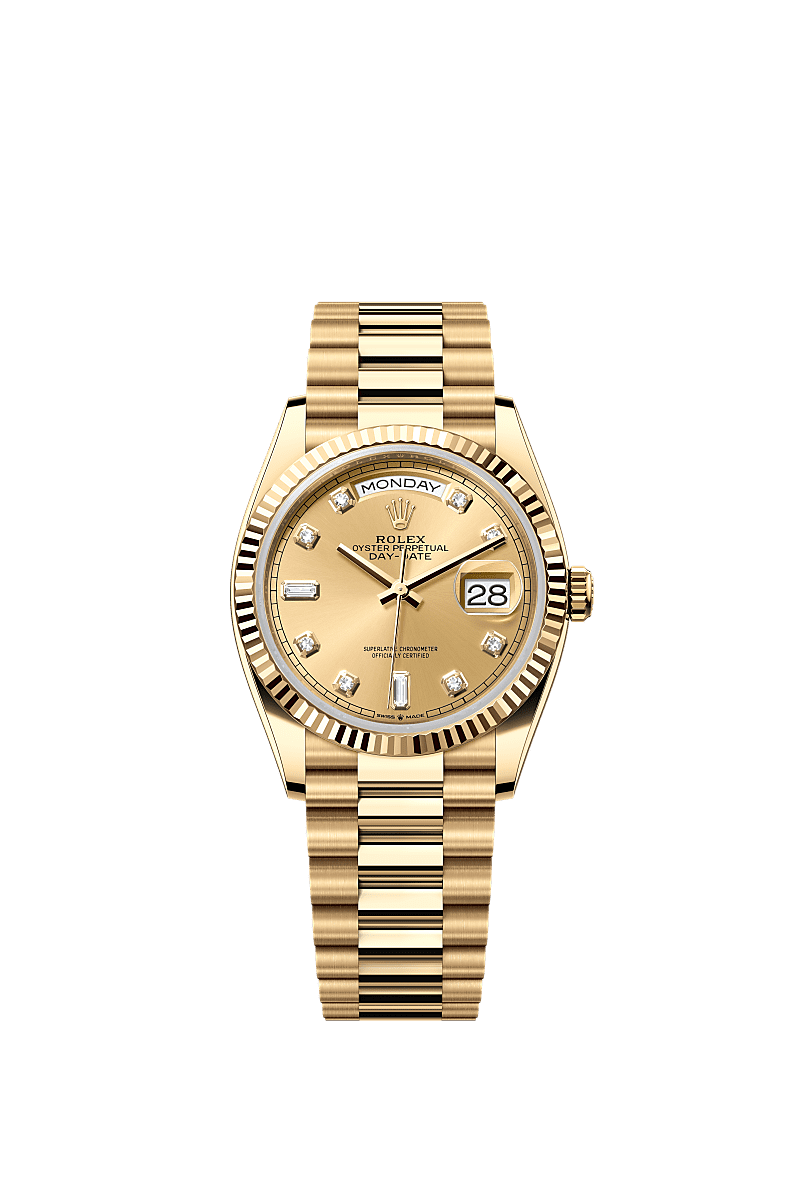 Rolex Day-Date champagne dial gold President bracelet