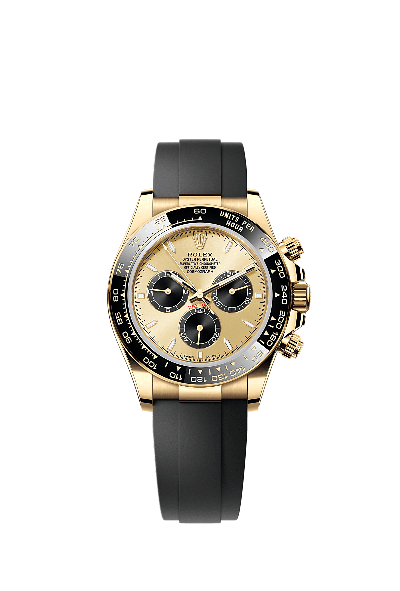 Rolex Daytona gold Oysterflex rubber strap