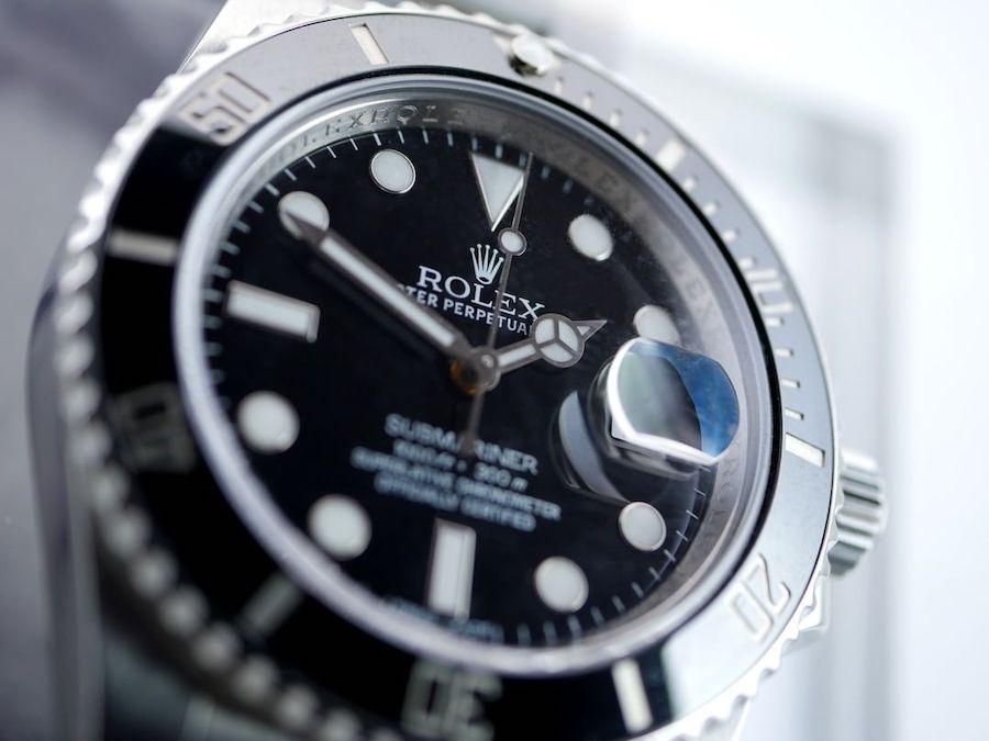 Rolex Submariner Cerachrom ceramic bezel detail