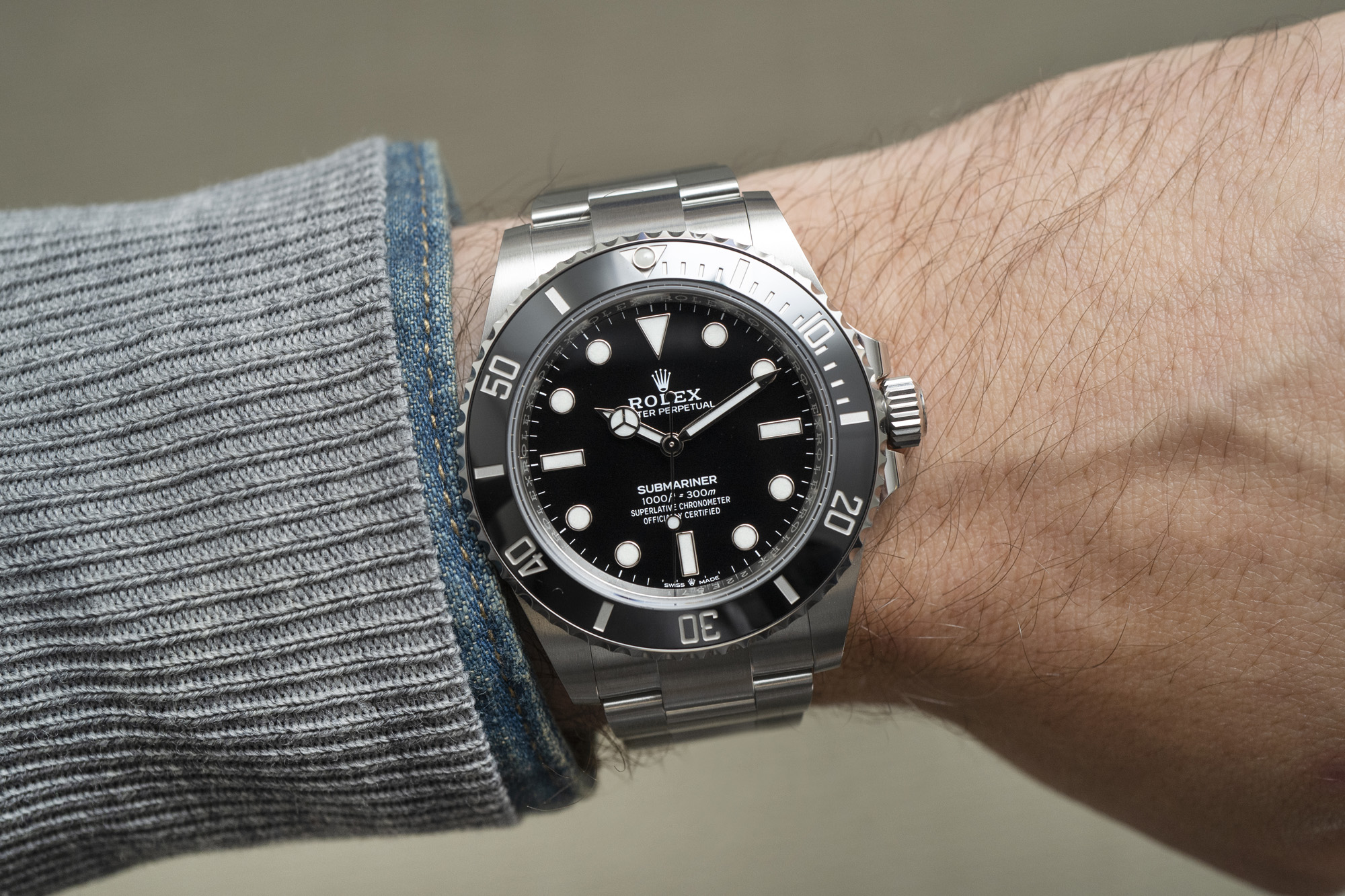 Rolex Submariner 124060 no-date clean dial