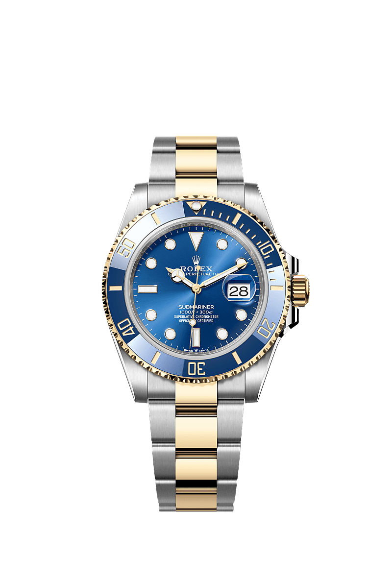 Rolex Submariner 126613LB two-tone blue gold