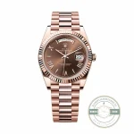Rolex 228235-0002 Day-Date 40 Everose Chocolate Roman