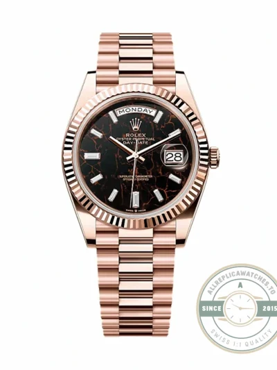 Rolex 228235-0045 Day-Date 40 Everose Eisenkiesel