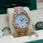 Rolex 228235-0032 Day-Date 40 Everose White Roman - Thumbnail Image 9