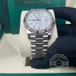 Rolex 228239-0055 Day-Date 40 White Gold Meteorite Baquette - Thumbnail Image 6
