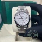 Rolex 228239-0055 Day-Date 40 White Gold Meteorite Baquette - Thumbnail Image 5