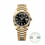 Rolex 228238-0004 Day-Date 40 Yellow Gold Black Baguette
