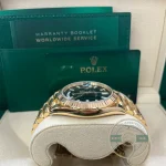 Rolex 228238-0004 Day-Date 40 Yellow Gold Black Baguette - Thumbnail Image 8