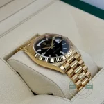 Rolex 228238-0004 Day-Date 40 Yellow Gold Black Baguette - Thumbnail Image 3