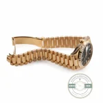 Rolex 228238-0061 Day-Date 40 Yellow Gold Fluted Green Baguette - Thumbnail Image 5