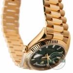 Rolex 228238-0061 Day-Date 40 Yellow Gold Fluted Green Baguette - Thumbnail Image 4