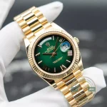 Rolex 228238-0069 Day-Date 40 Yellow Gold Fluted Green Ombré - Thumbnail Image 10