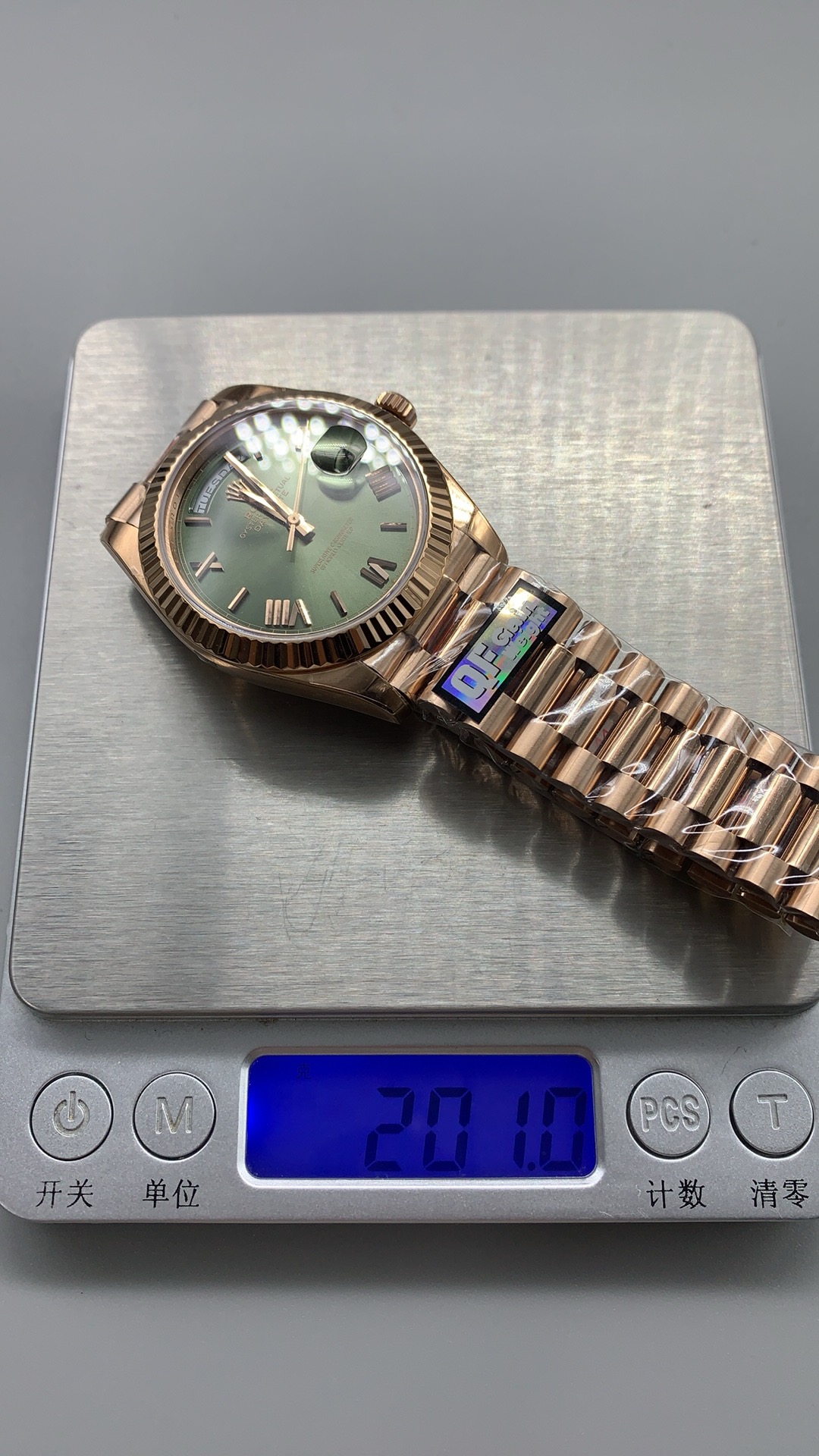 Rolex 228235-0025 Day-Date 40 Everose Olive Roman - Image 10