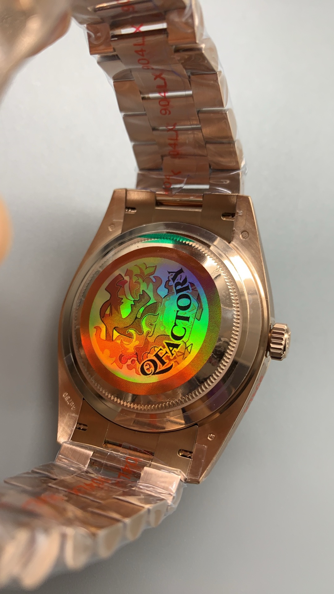 Rolex 228235-0025 Day-Date 40 Everose Olive Roman - Image 15