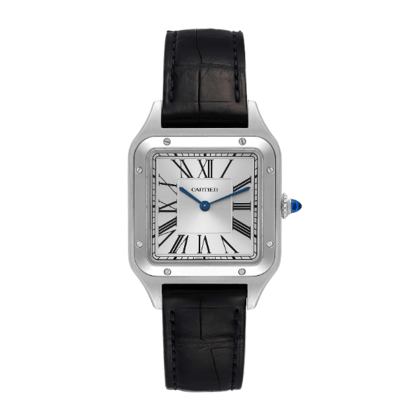Replica Cartier Santos Dumont Silver Dial WSSA0023 - front view