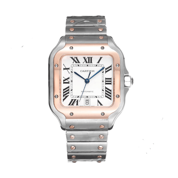 Replica Cartier Santos Steel & Rose Gold 47.5mm W2SA0006