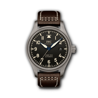 Replica IWC Mark XVIII IW327006 Heritage in titanium with an aged cream lume dial