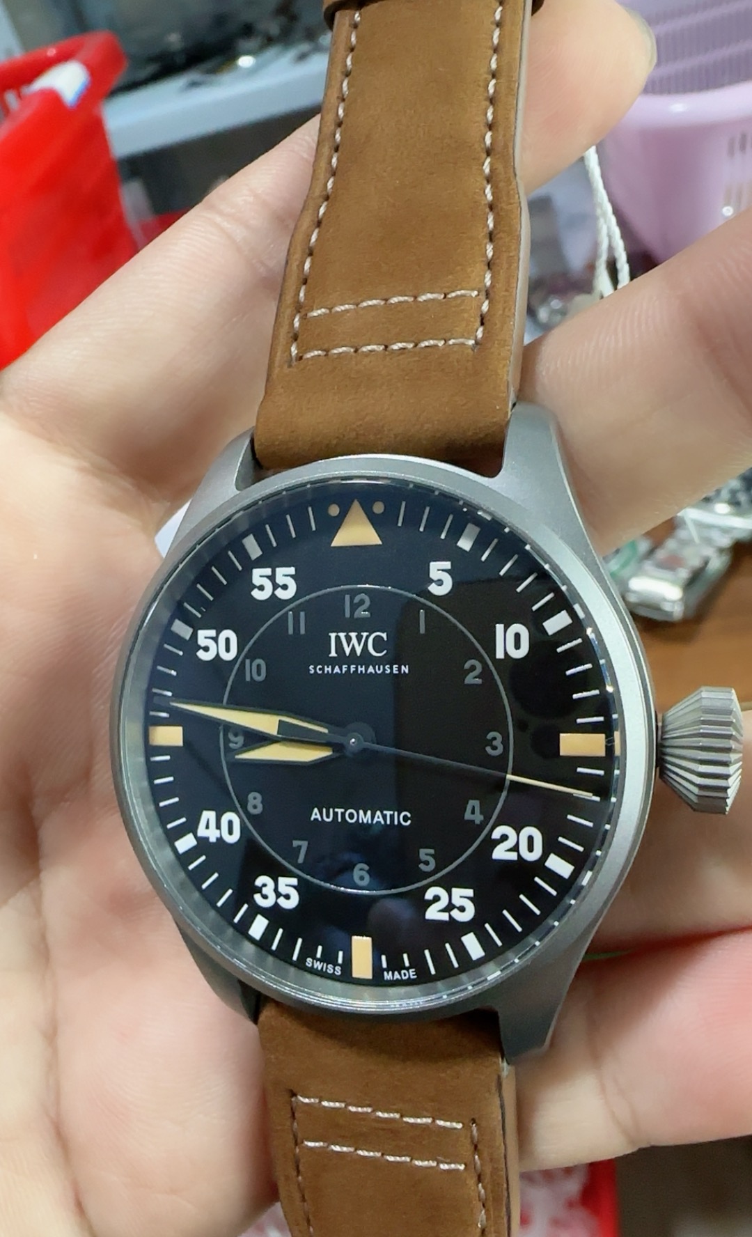 Replica IWC Big Pilot's Watch 43 Spitfire Ref. IW329701 Titanium - Image 10