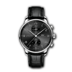 IWC Portugieser Chronograph IW371609 replica with a black sunburst dial