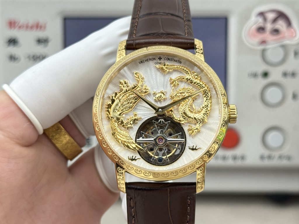 VACHERON CONSTANTIN ノベルティ(非売品) Replica Vacheron Traditionnelle 6040T Dragon Phoenix Gold | Swiss