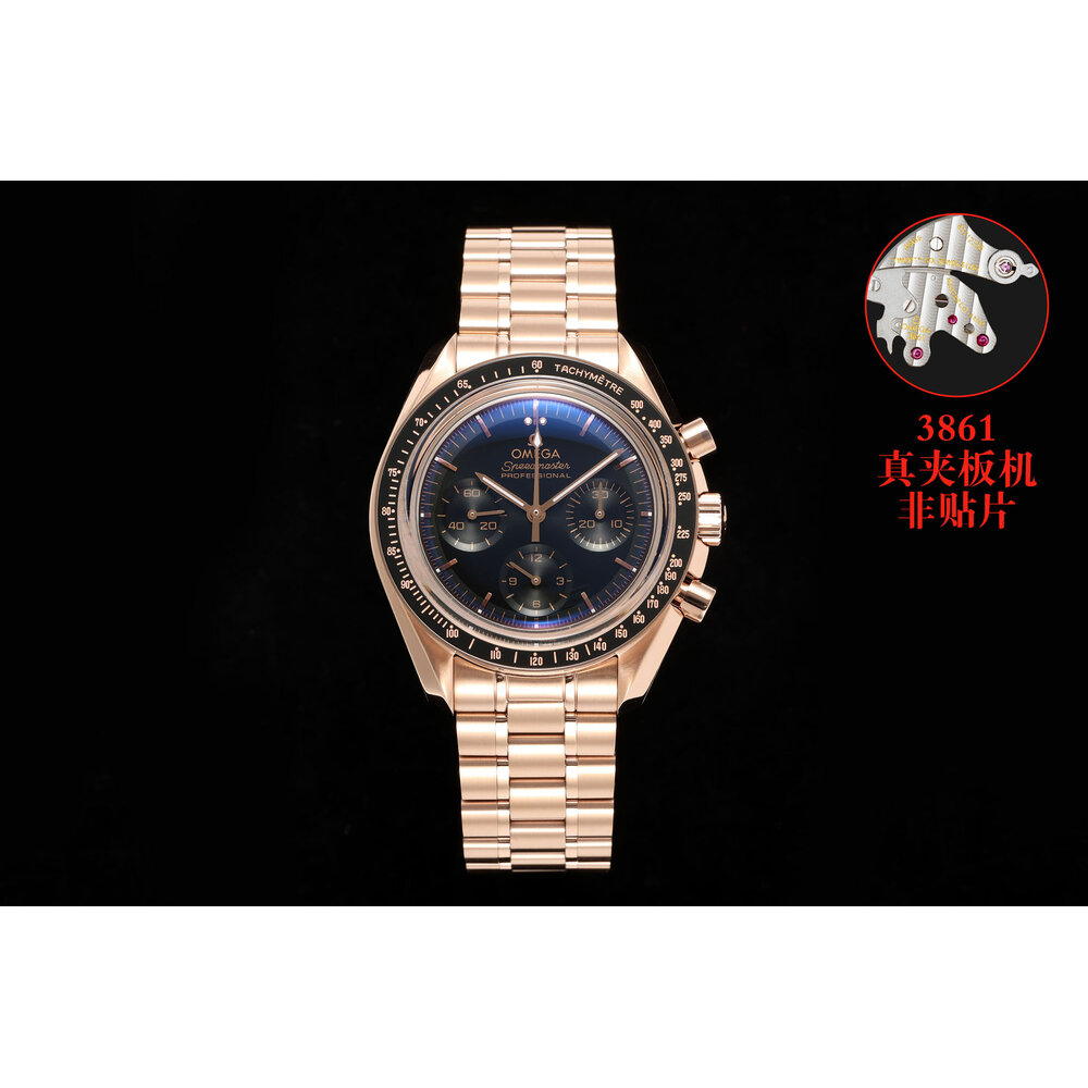 Speedmaster 50.01.001 Sedna Gold replica details