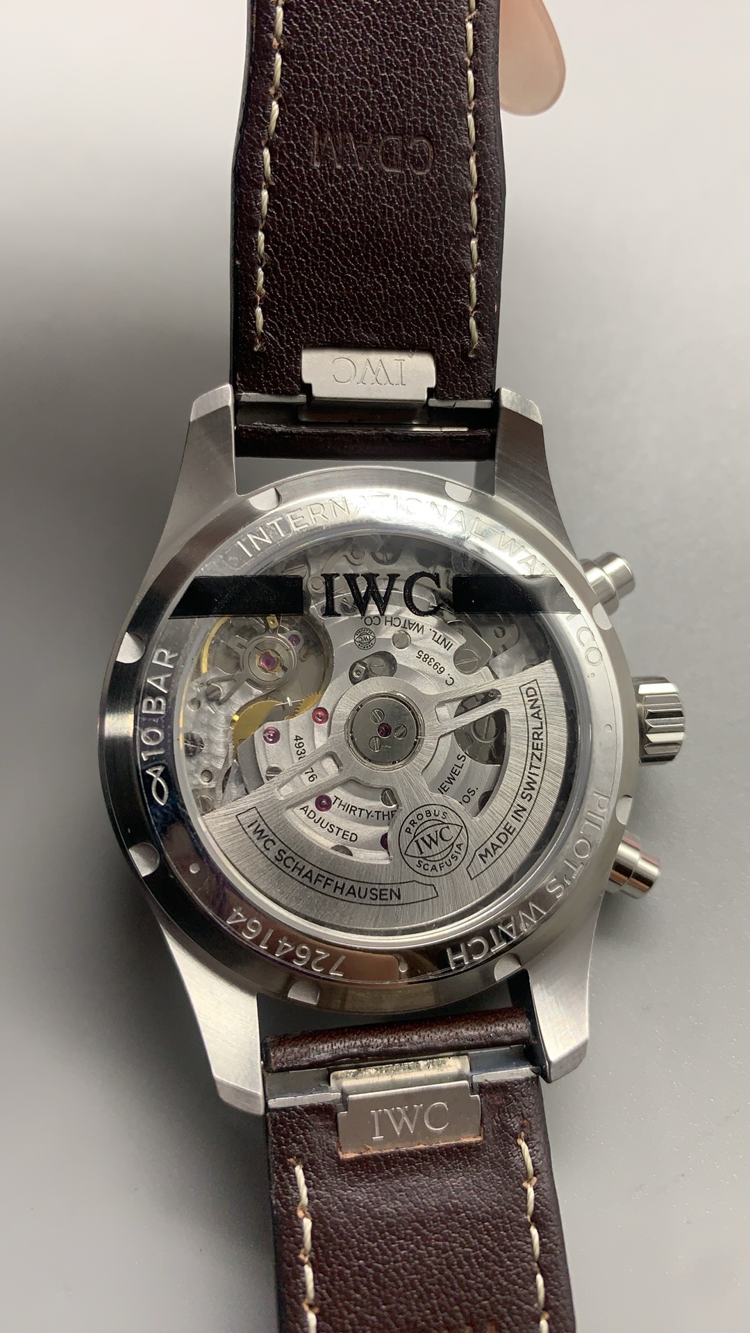 Super clone IWC Pilot's Watch Chronograph 43mm - IW378005 Green Dial - Image 5