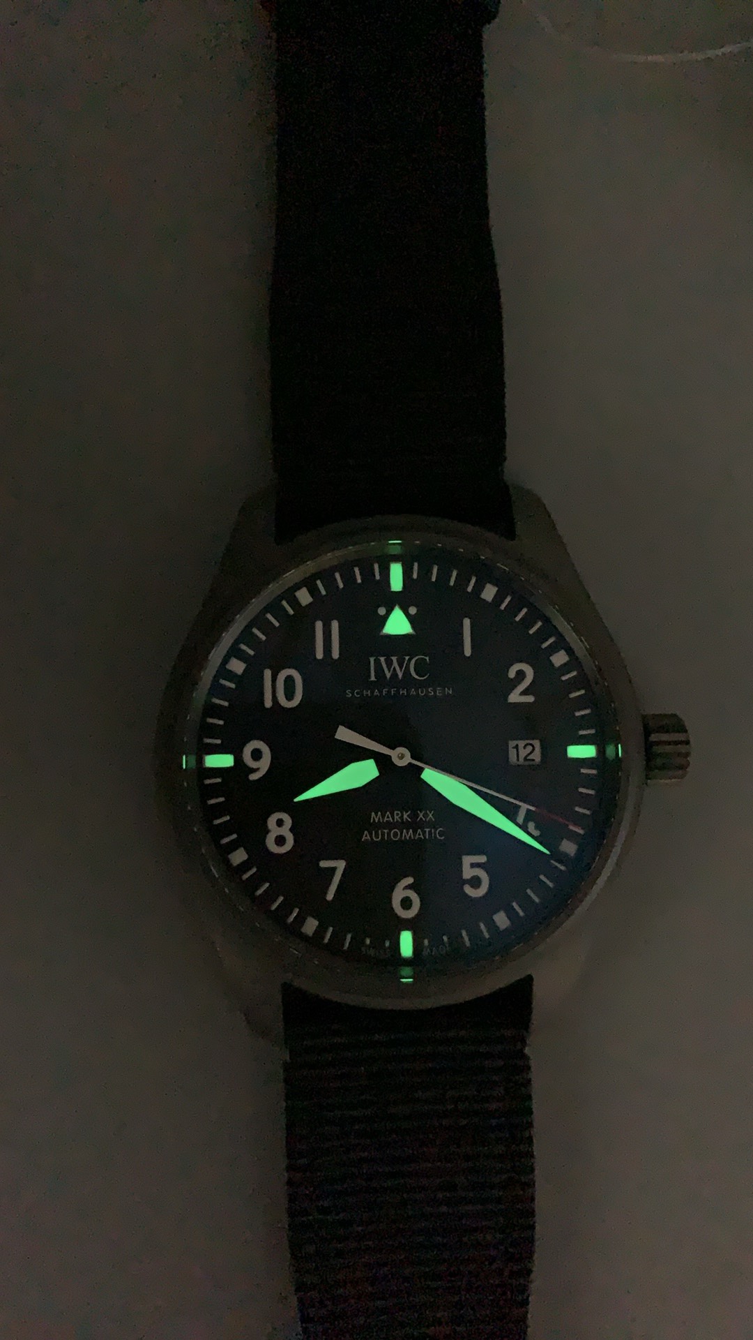 Titanium case at forty millimetres cut for pilot-practical weight, Mark XX replica