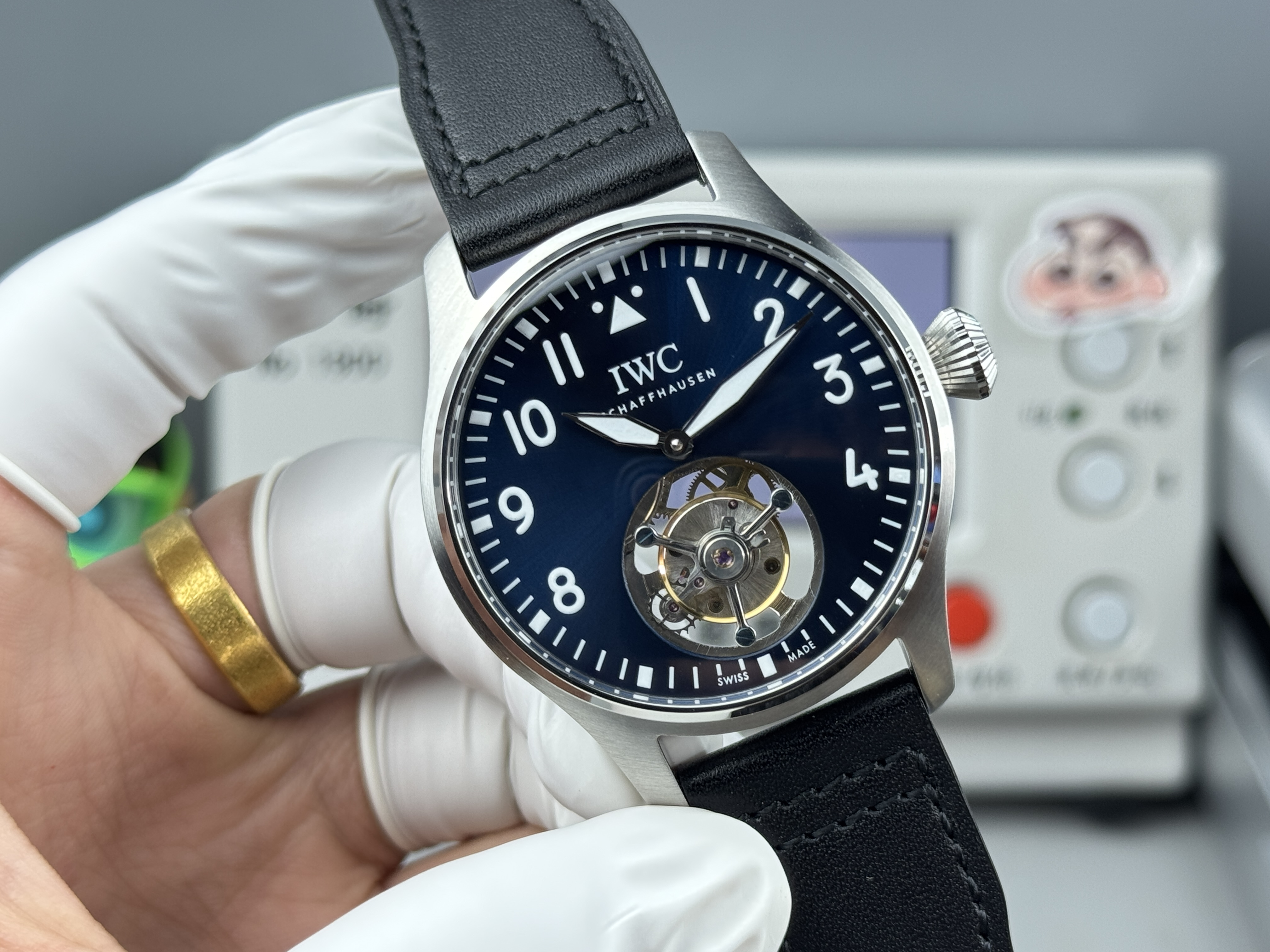 Super clone IWC Big Pilot’s Watch 43 Tourbillon "Le Petit Prince" Ref. IW329501 Platinum - Image 6